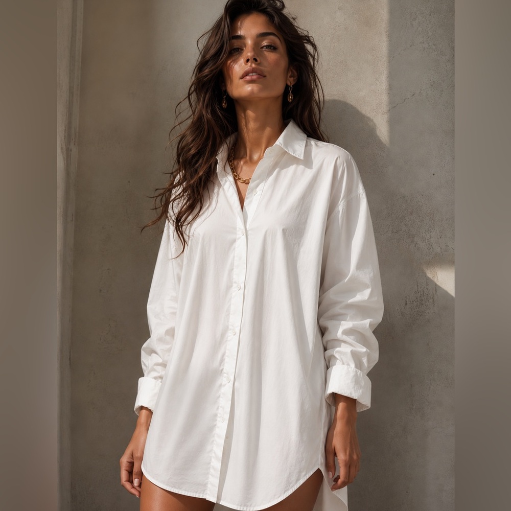 Mos Mosh Oversized Button Up Blouse